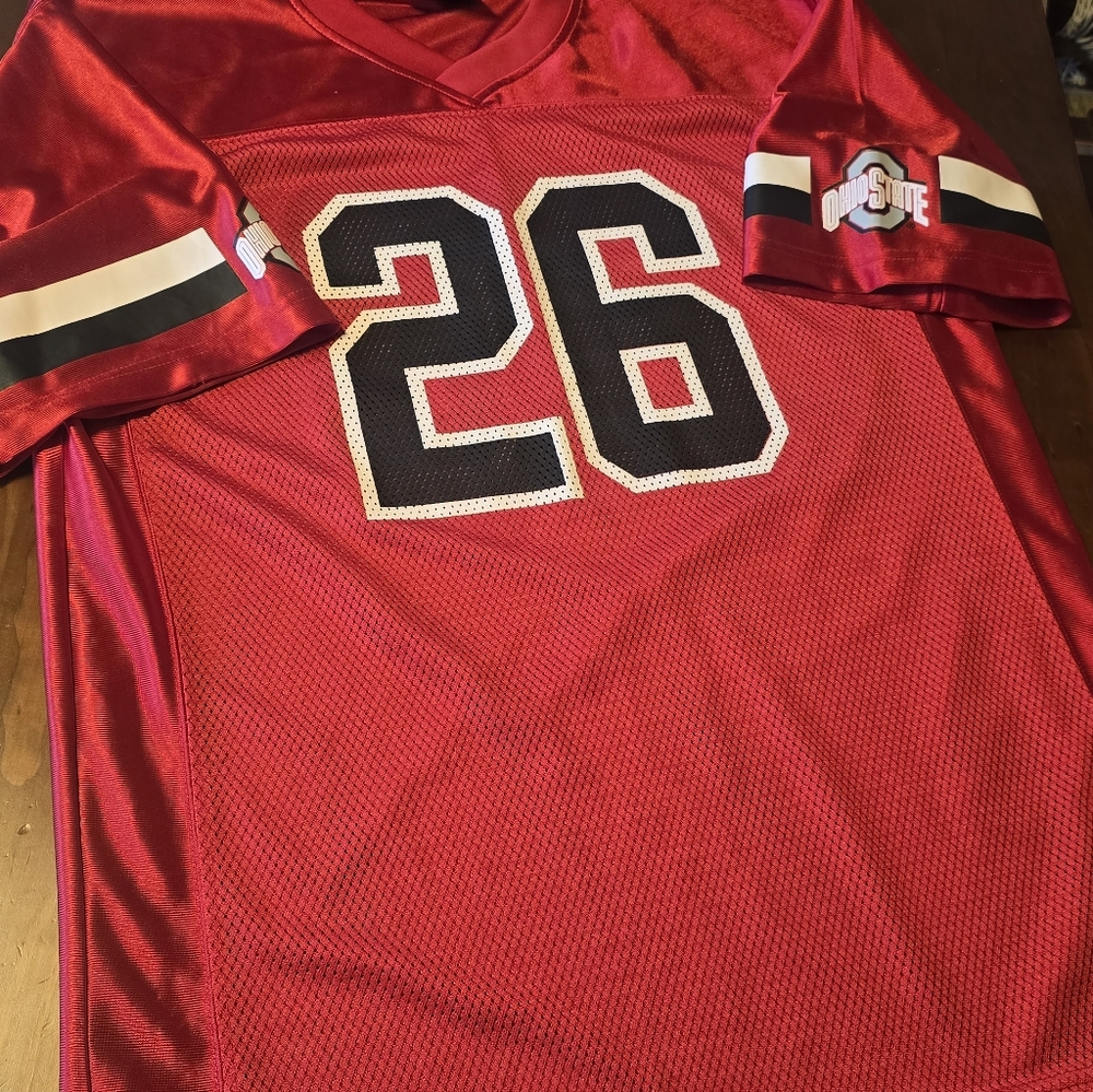 Ohio State Buckeyes #26 Red Football Jersey Men’s Medium NCAA Licensed